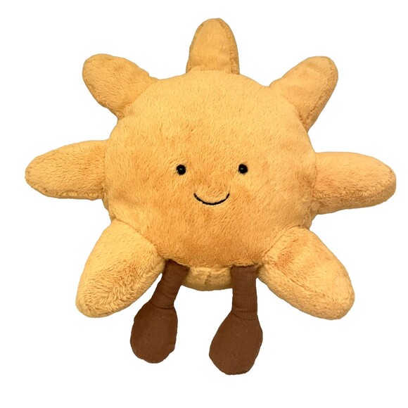 Jellycat Amuseables Sun 12" Plush Stuffed Animal Sitting Yellow Sunny Sunshine - Picture 1 of 6